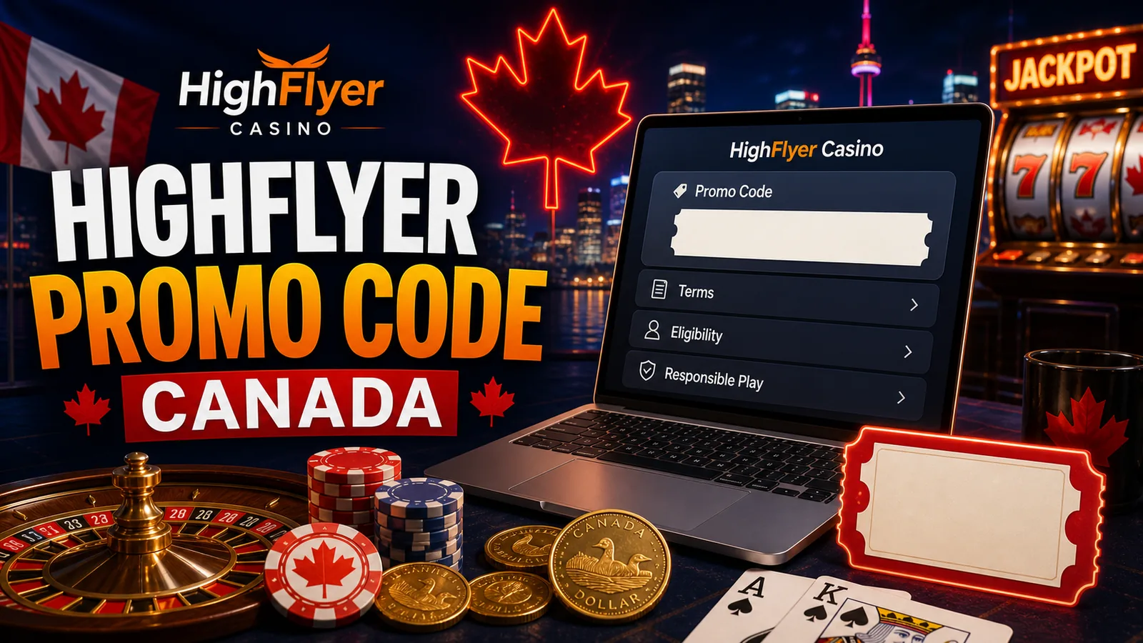 Promo-code card with ticket, coins and terms warning